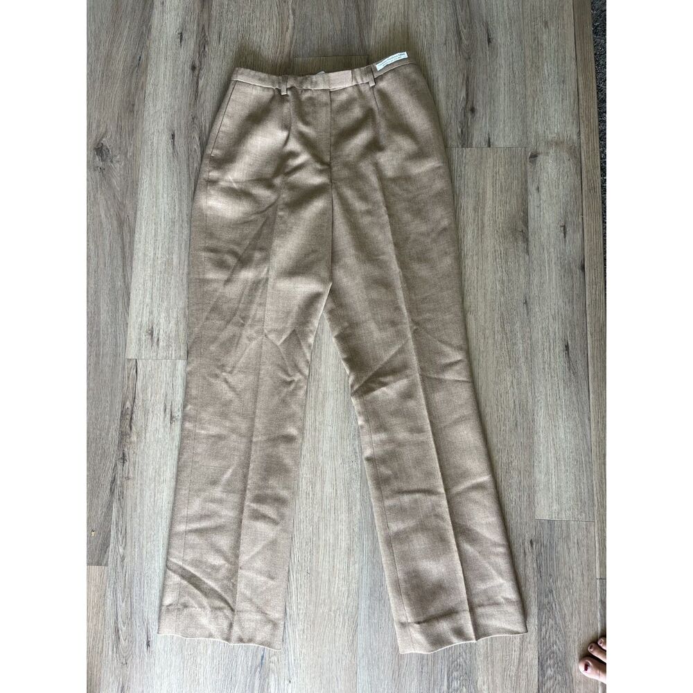 Vintage Pendleton 100% Virgin Wool Tan Trousers Size 8